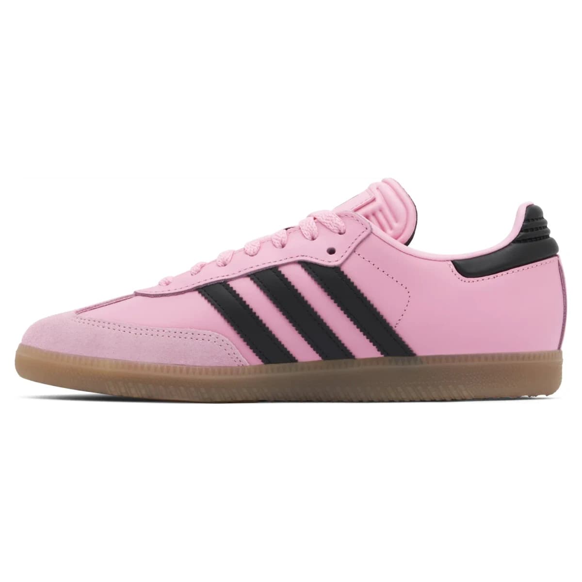 Lionel Messi x Adidas Samba Inter Miami CF Debossed Home Kit. Vista 2 del modelo. Imagen de catálogo del producto.