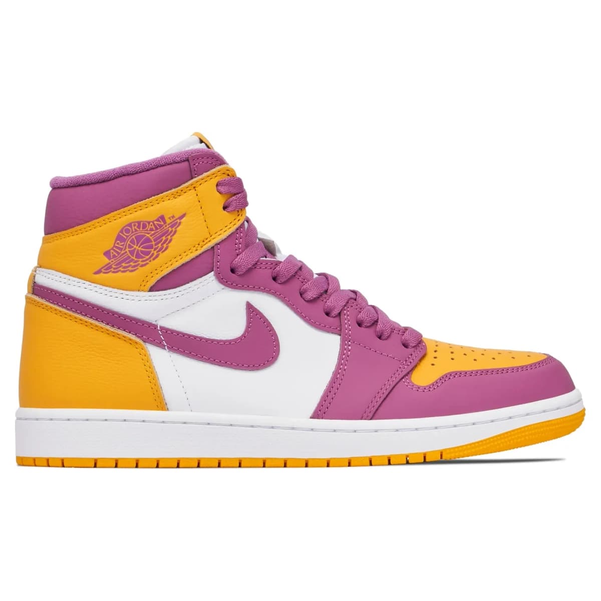 Air Jordan 1 High OG Brotherhood. Vista 1 del modelo. Imagen de catálogo del producto.