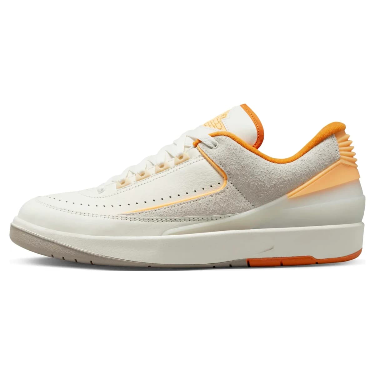 Air Jordan 2 Low Melon Tint. Vista 1 del modelo. Imagen de catálogo del producto.