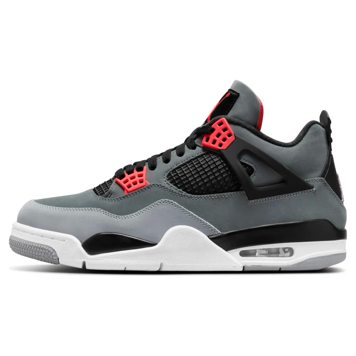Air Jordan 4 Infrared. Vista 1 del modelo. Imagen de catálogo del producto.