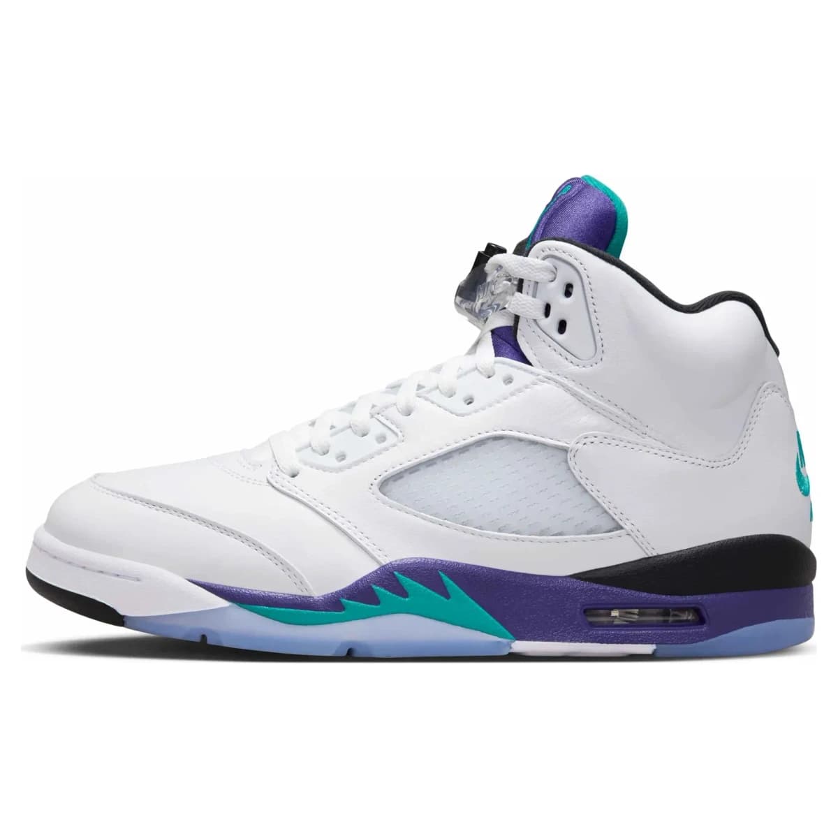 Air Jordan 5 Grape. Vista 1 del modelo. Imagen de catálogo del producto.