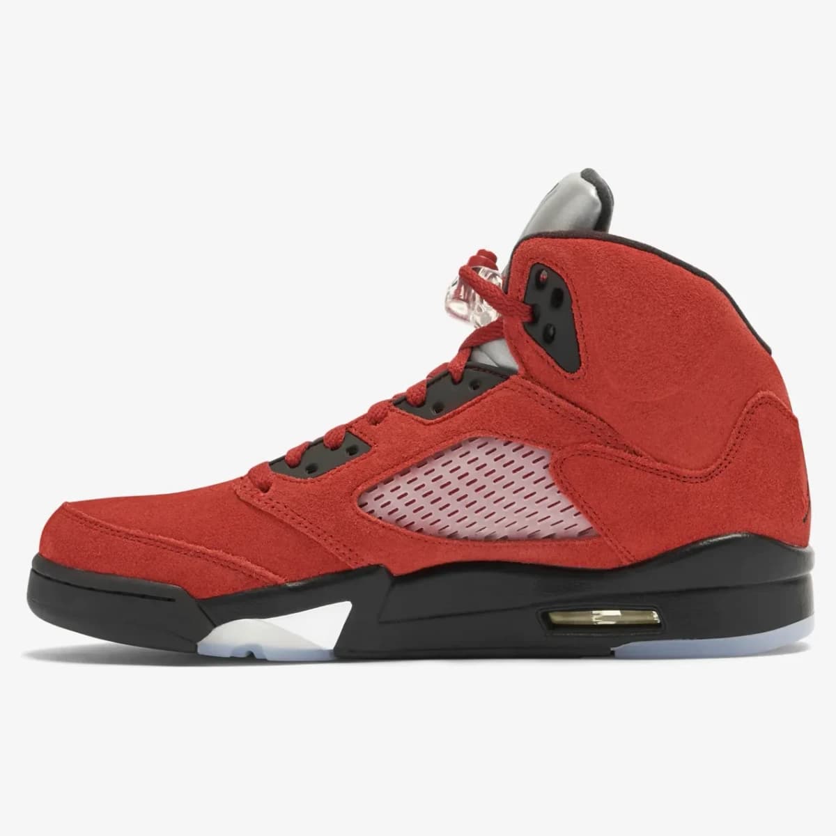 Air Jordan 5 Raging Bull. Vista 2 del modelo. Imagen de catálogo del producto.