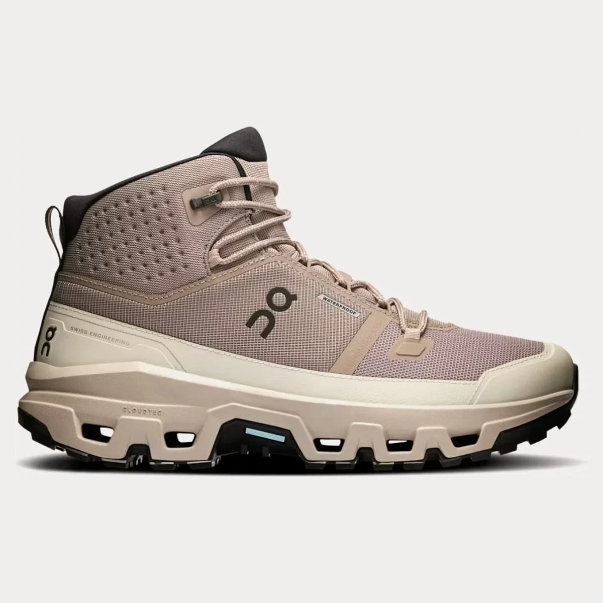 On Cloudrock Mid Waterproof Arena. Vista 1 del modelo. Imagen de catálogo del producto.