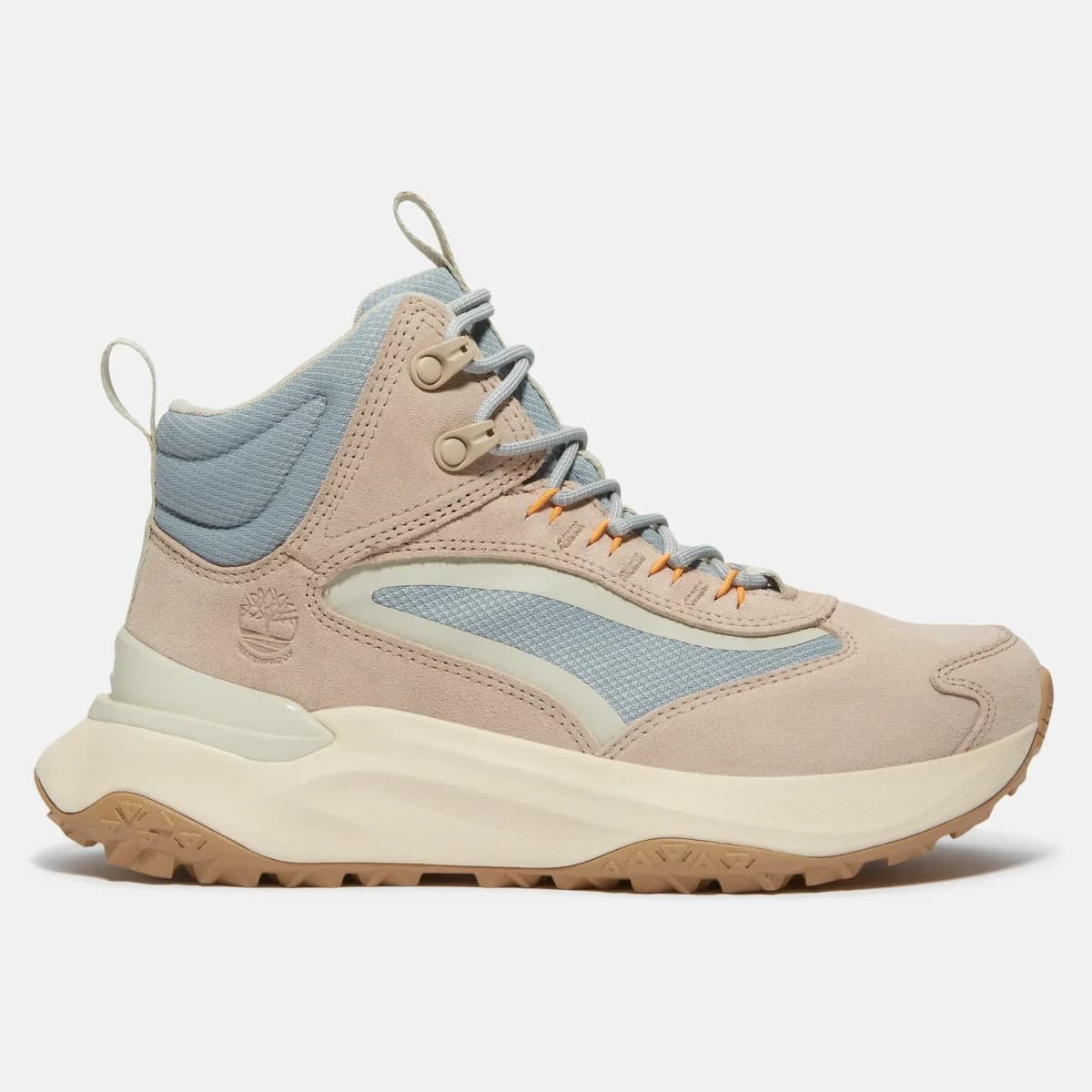 Timberland Motion Access Mid Waterproof Sneaker Arena Azul. Vista 1 del modelo. Imagen de catálogo del producto.